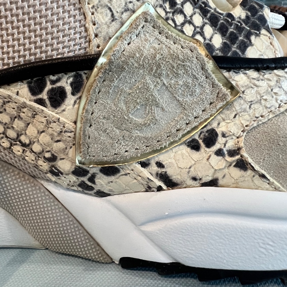 Phillipe Model Women’s Python And Nylon Sneakers … - image 7